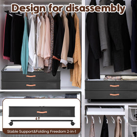 Stackable, space-saving under-bed storage by Tsinglax.