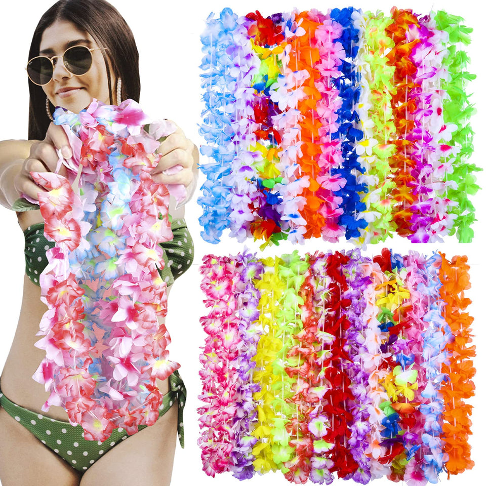 TSMJUWND Hawaiian leis collection for festive luau celebrations.