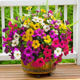 TSTWETO artificial outdoor flowers 16-bundle set boosts porch curb appeal.
