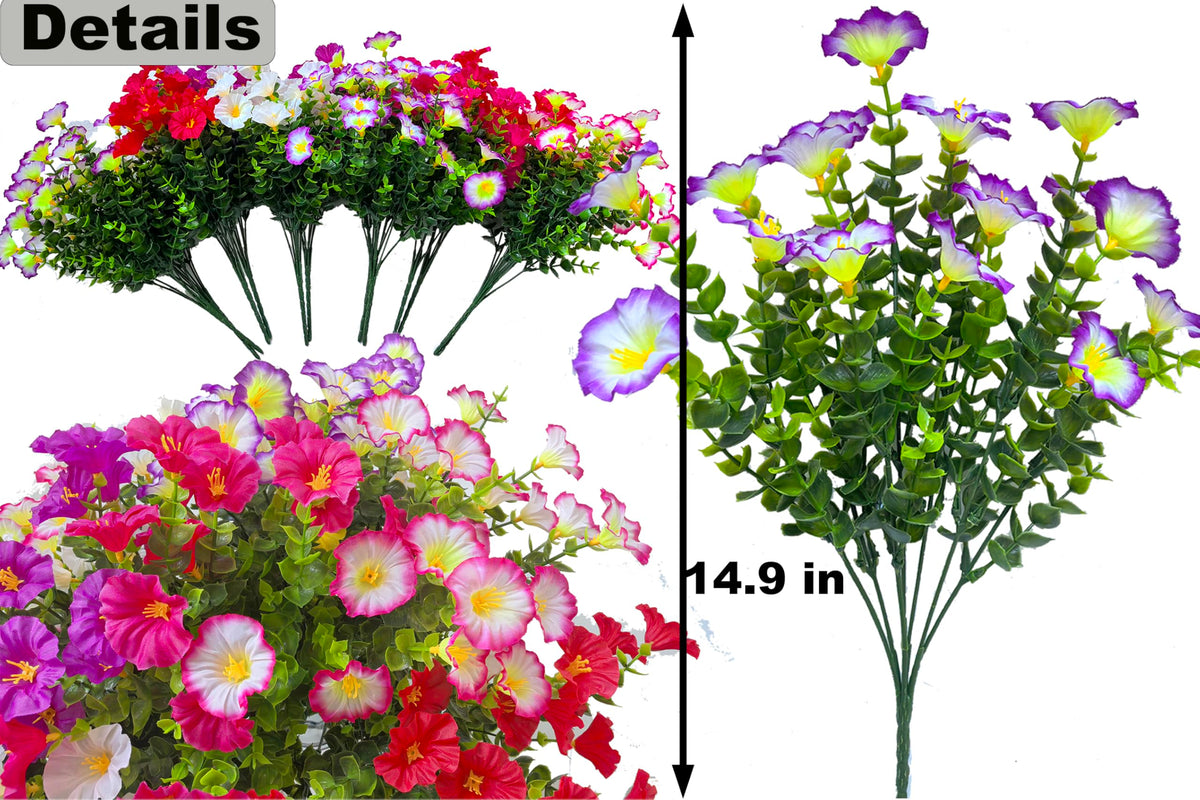 TSTWETO outdoor silk flowers use UV-resistant plastic for lasting garden aesthetics