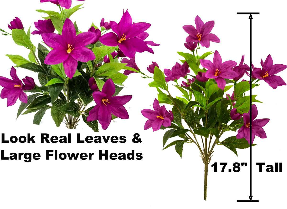 TSTWETO UV-resistant faux azalea maintains color in sun.
