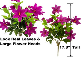 TSTWETO UV-resistant faux azalea maintains color in sun.