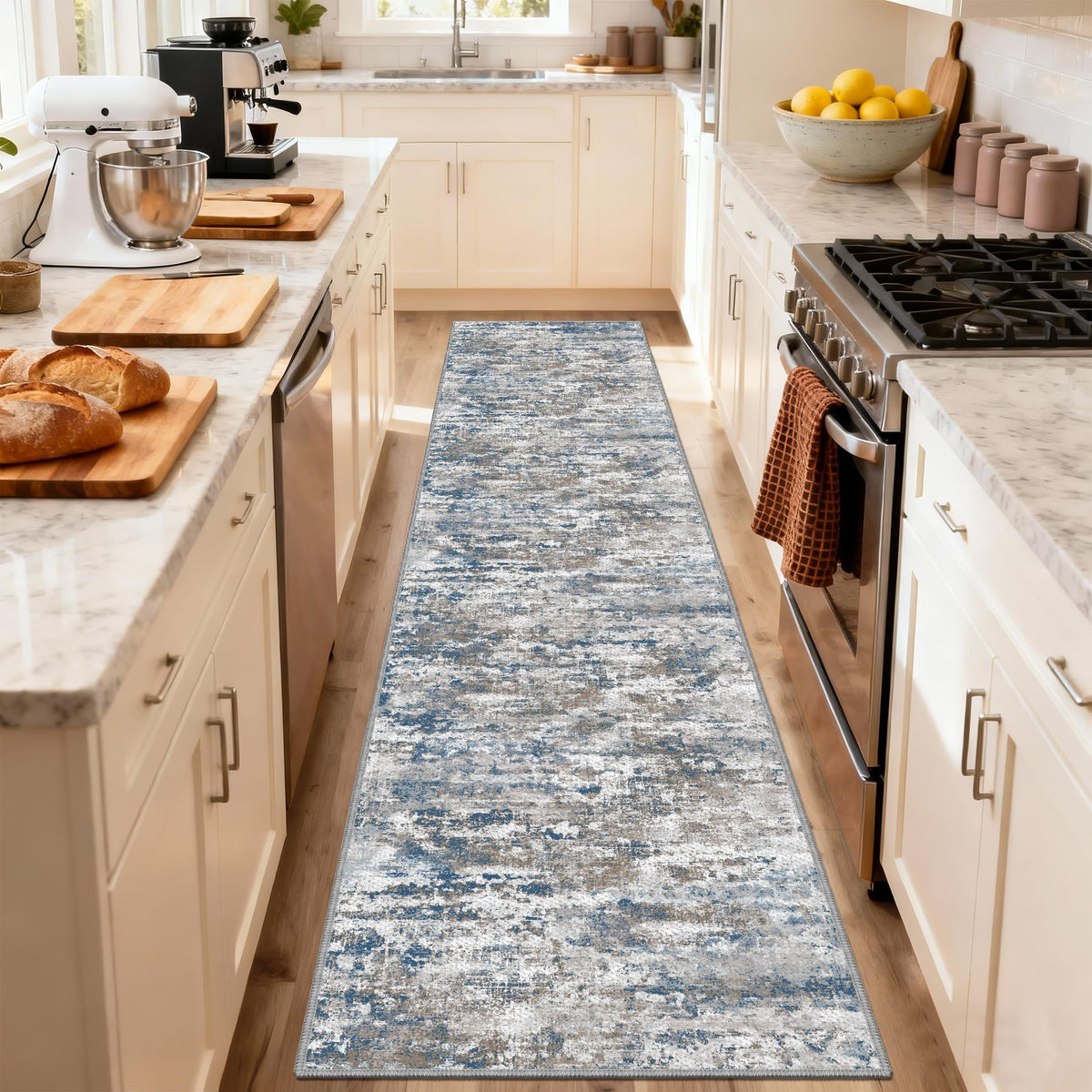 TTelephant Runners 2x10 size fits broad hallways and kitchen runs.