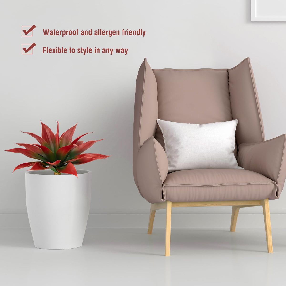 Ttranewsoo artificial agave plants two-pack for easy setup.
