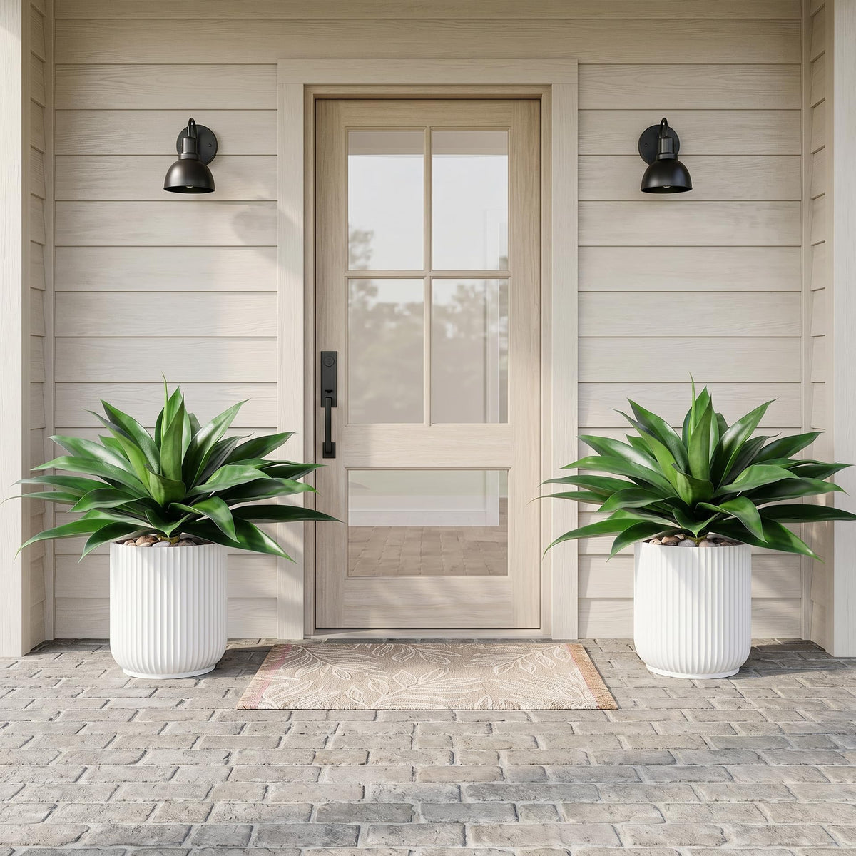Ttranewsoo durable artificial agave—robust build for high-traffic areas.
