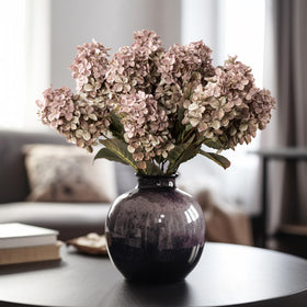 Ttranewsoo Hydrangea artificial brown bloom close-up for realistic texture
