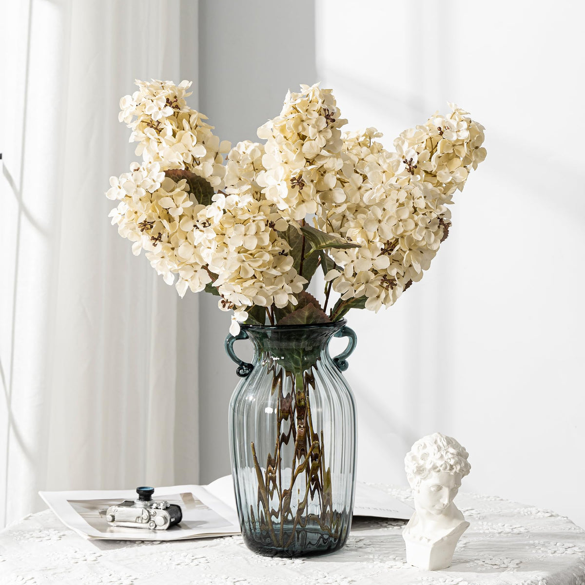 Ttranewsoo Hydrangea cream-white petal close-up showing soft texture