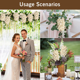 Ttranewsoo Hydrangea cream-white wedding decor centerpiece option