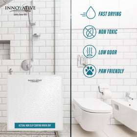 Tub Guard surface compatibility highlights porcelain and tile suitability
