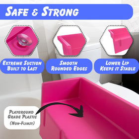 Tub Topper modern kid-friendly design blends with bathroom decor.