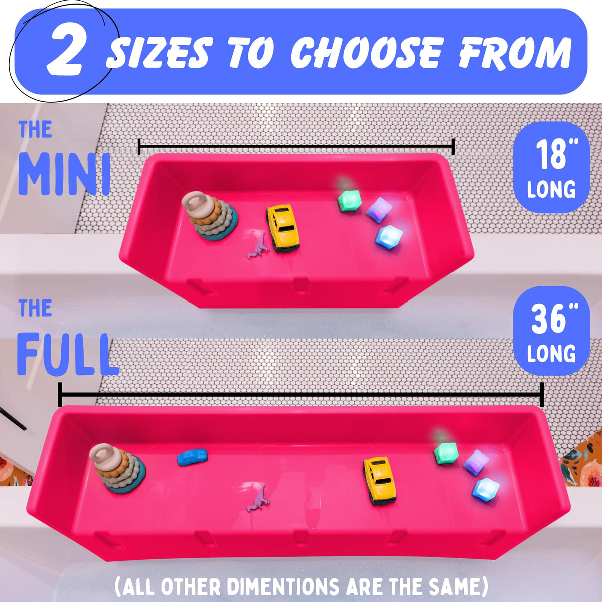 Tub Topper suction cups securely attach for quick setup and stable storage.