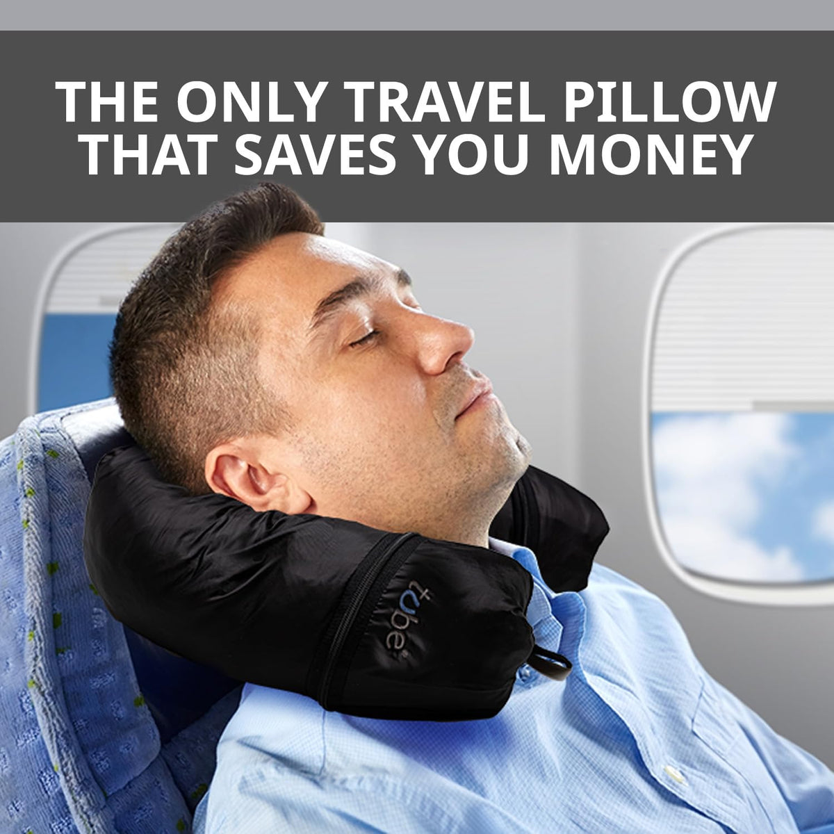 Tube Travel Neck Pillow is lightweight and compact for easy packing.