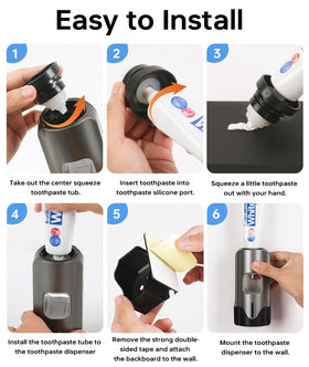 TuCao easy clean top and toothpaste compartment for simple maintenance