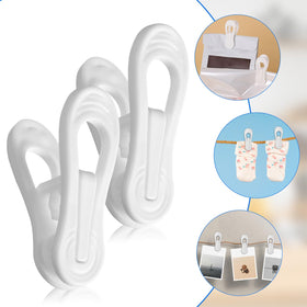 Wide-opening Tucnoeu clip fitting thick fabrics without snagging.