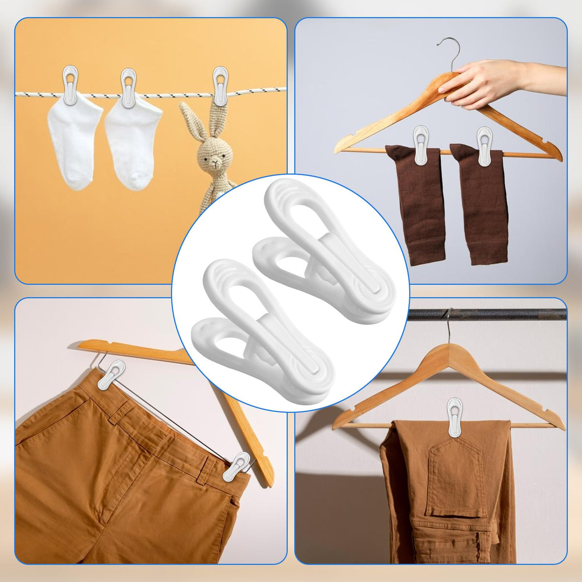 Tucnoeu clip used for bags and documents at home or office.