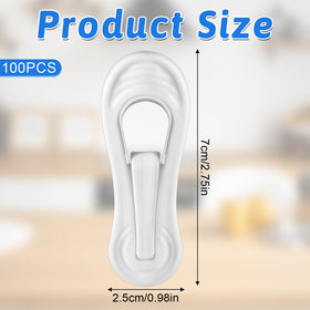 Tucnoeu white clip on a hanger demonstrating strong grip for pants.