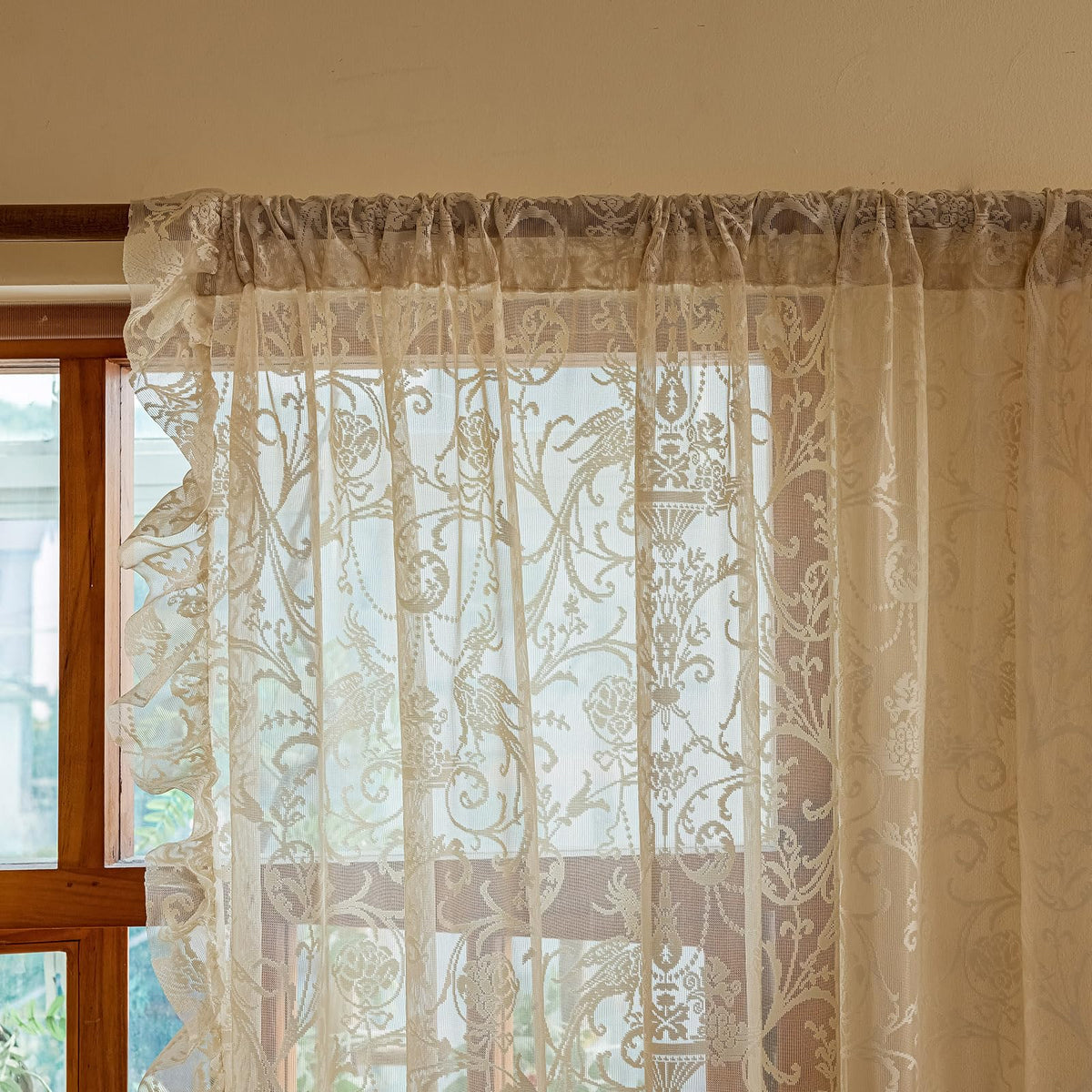 TUDECO lace fabric close-up highlighting delicate floral pattern and texture