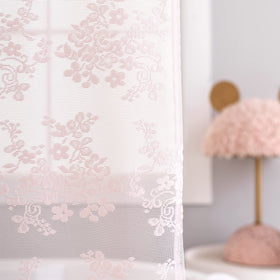TUDECO coquette floral design soft pink highlights vintage-inspired aesthetics in your shower.