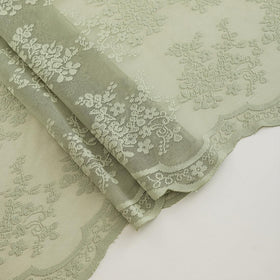 TUDECO sage green shower curtain full setup in a bathroom scene.