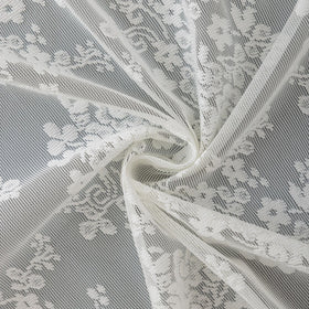 TUDECO vintage floral pattern curtain adds cottage charm to bathroom