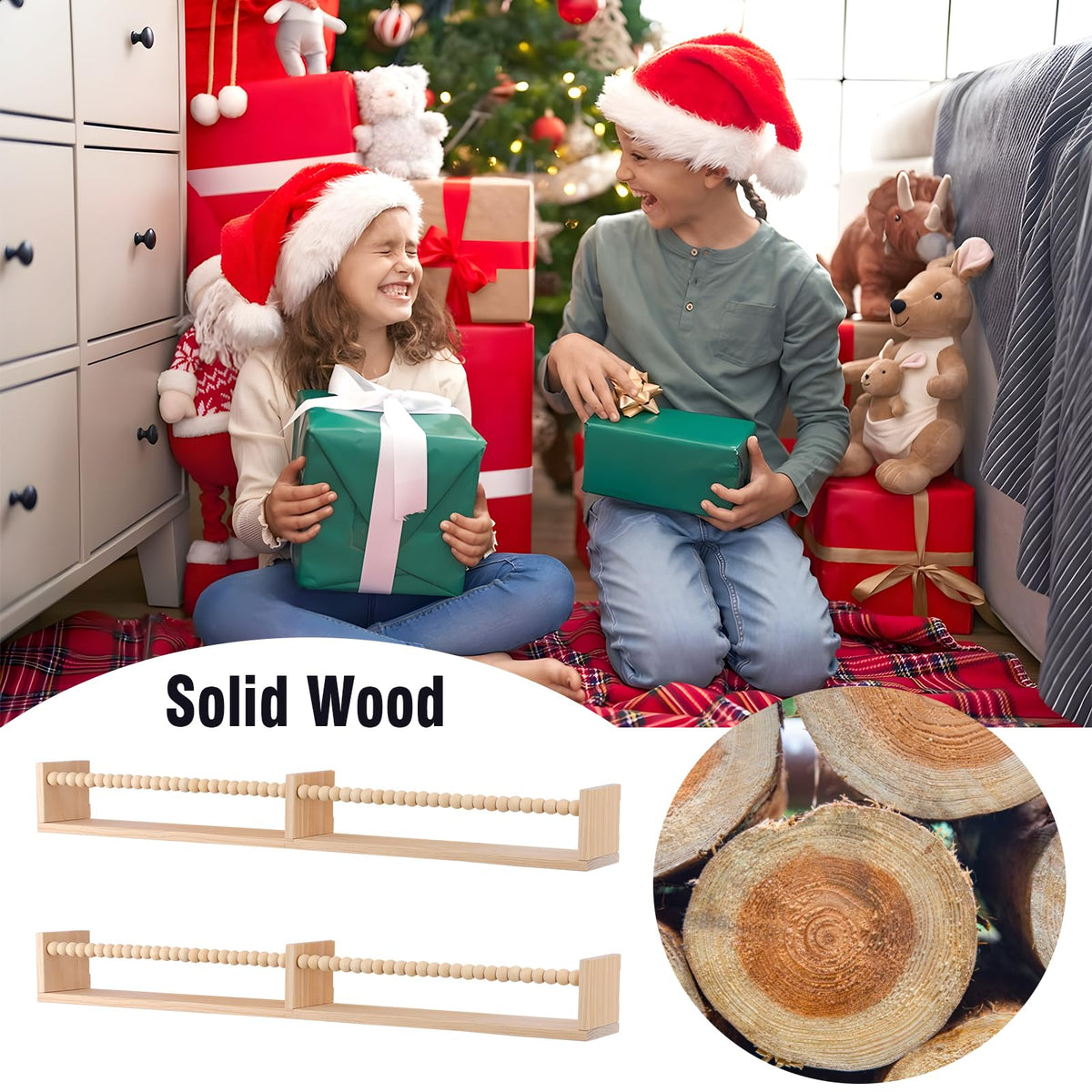 TUEGEGNS durable hanging shelves built to withstand daily kids' room use.