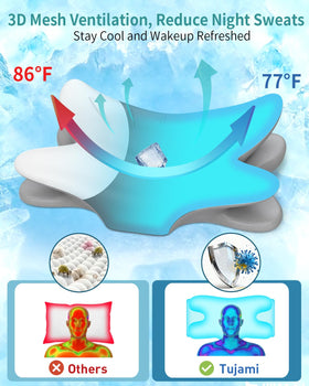 Tujami cooling ice silk pillowcase keeps you comfortable overnight