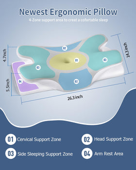 Tujami ergonomic dual-curve design provides two height options for personalized comfort.