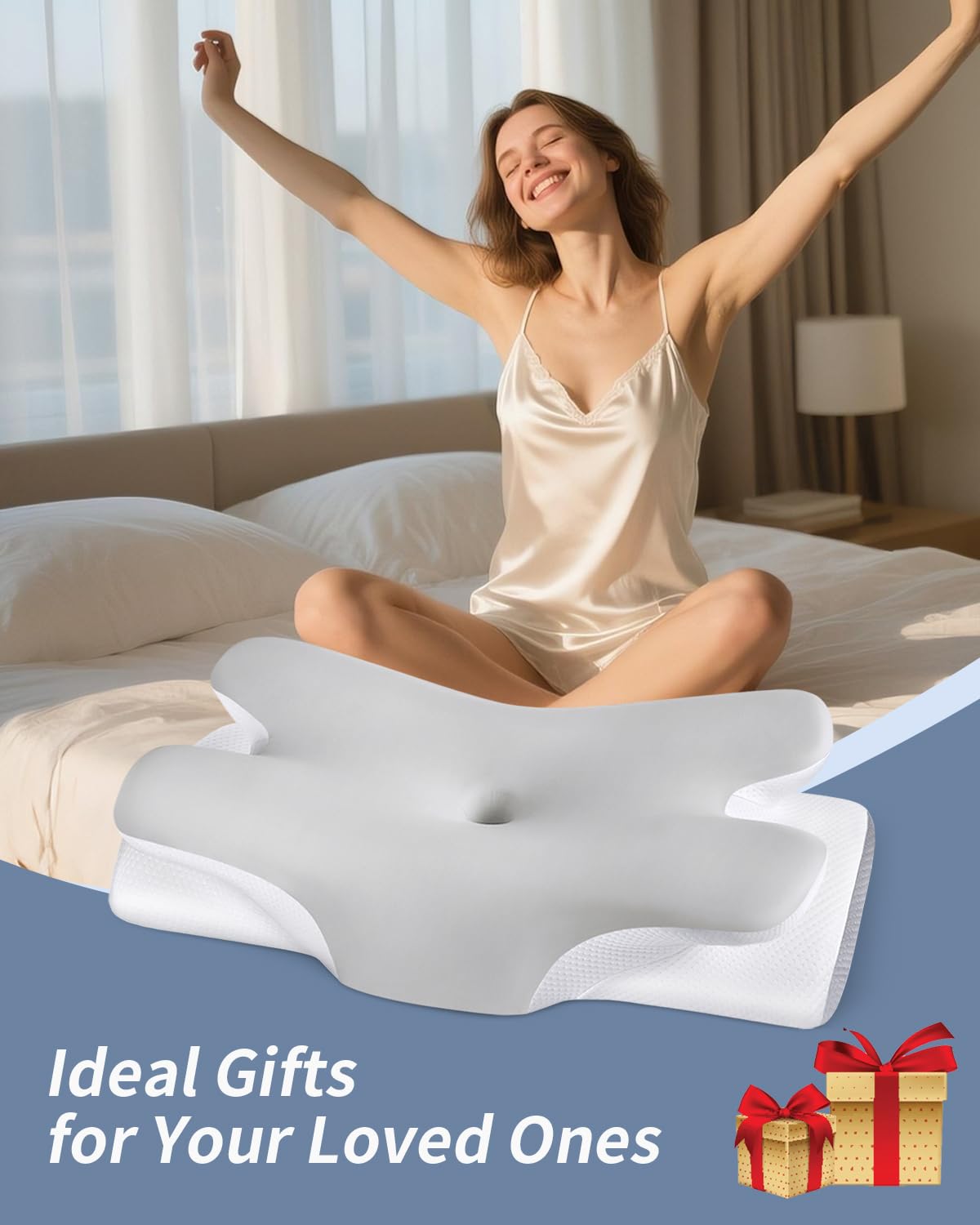 Tujami neck-pillow makes a thoughtful gift for better rest and daily relief.
