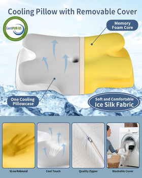 Tujami ice-silk cooling pillowcase keeps you breathable and refreshed all night.