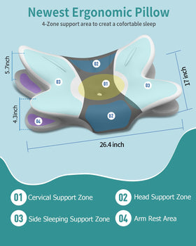 Tujami memory foam neck pillow offers high-density, slow rebound support
