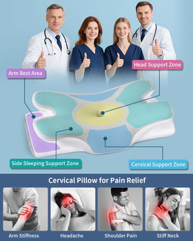 Tujami memory foam pillow certified CertiPUR-US ensures adaptive support and long-lasting shape.