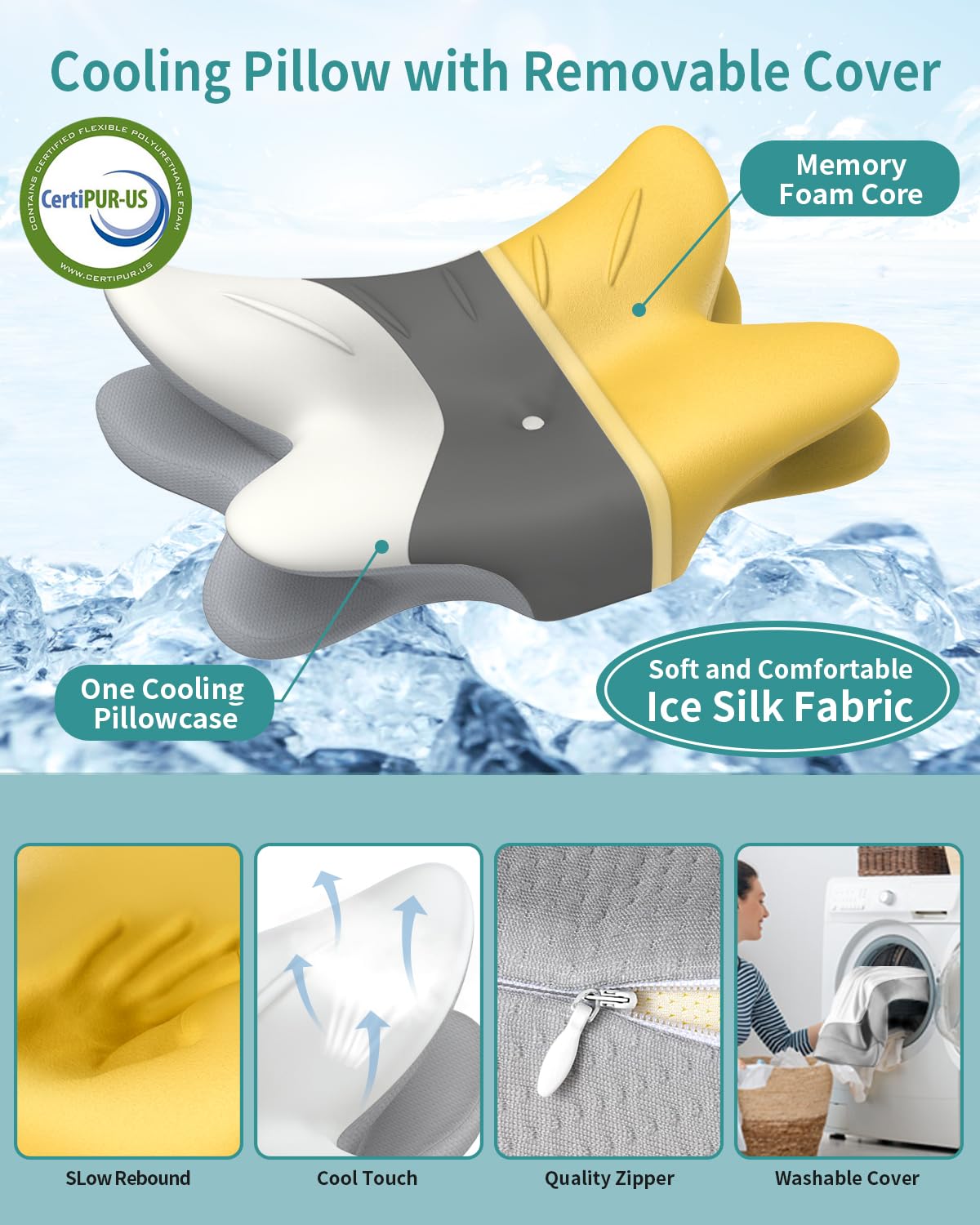 Tujami neck pillow armrest zone enables relaxed arm placement