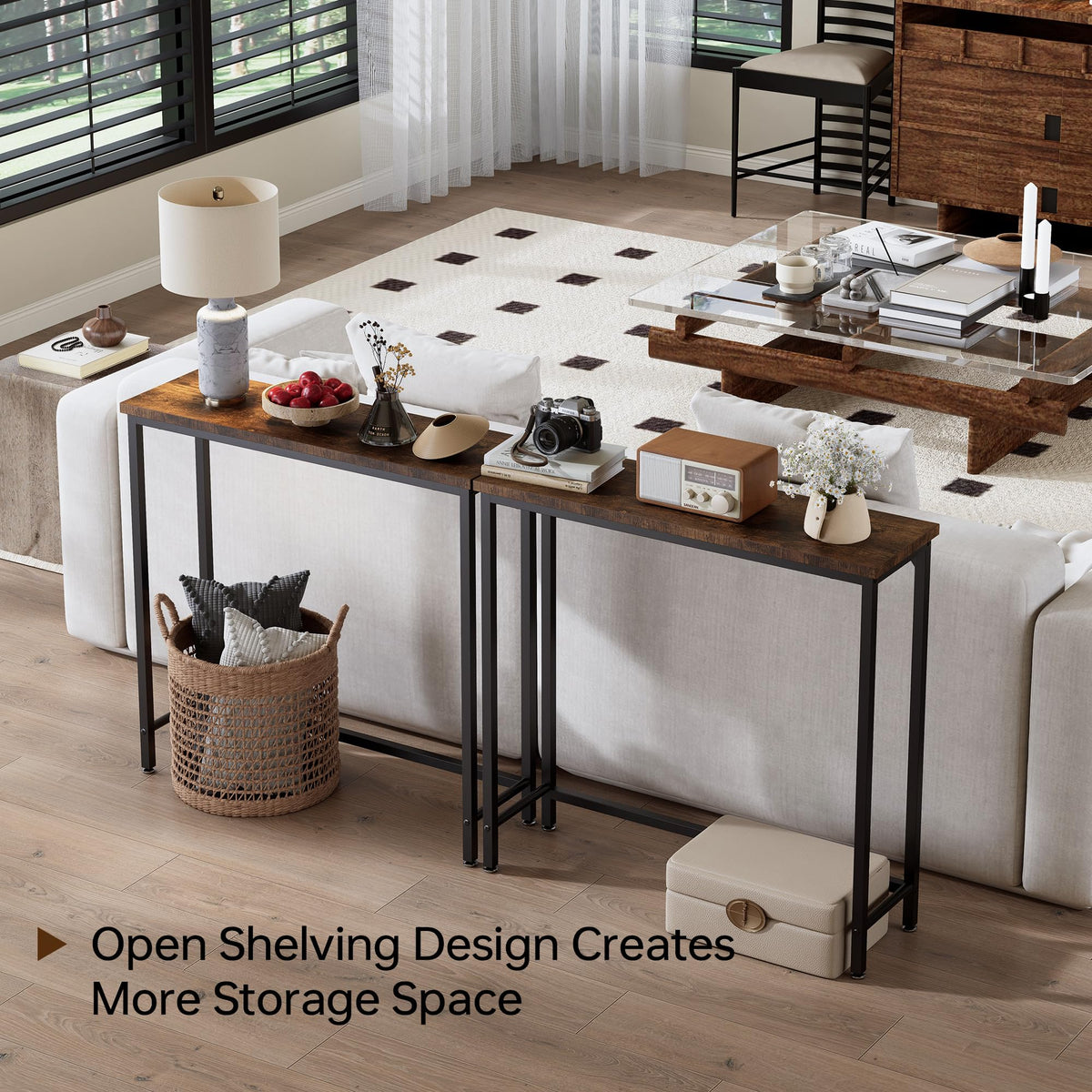 Tujurich warm brown wood paneling adds a timeless, versatile accent.