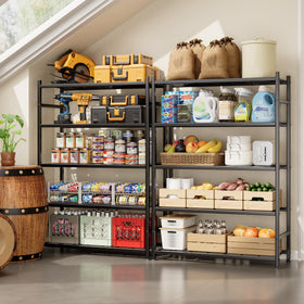Tujurich adjustable feet stabilize the shelf on uneven floors