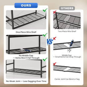 Tujurich closet organization shelf maximizes vertical storage space