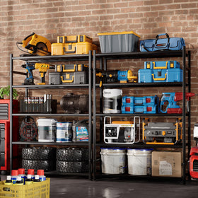 Tujurich kitchen pantry shelving blends industrial style with function