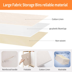 Tulinstiraga storage bin with reinforced handle ideal for lifting and carrying.