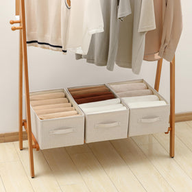 Tulinstiraga large capacity bins fit sheets and blankets neatly.