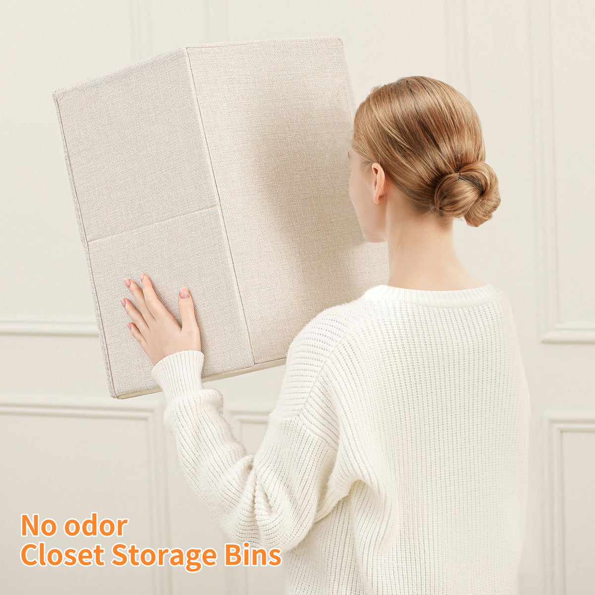 Tulinstiraga washable fabric bin kept clean with easy washing.