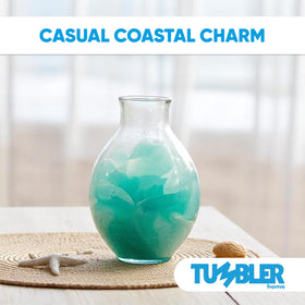 Tumbler Home sea glass aquarium-terrarium pieces add natural texture and color to displays.