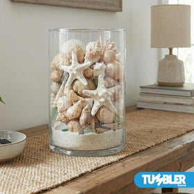 Tumbler Home mixed shells suitable for decorative bowls and glass vases.