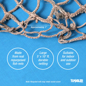 Tumbler Home wall decor netting creates seaside ambiance indoors
