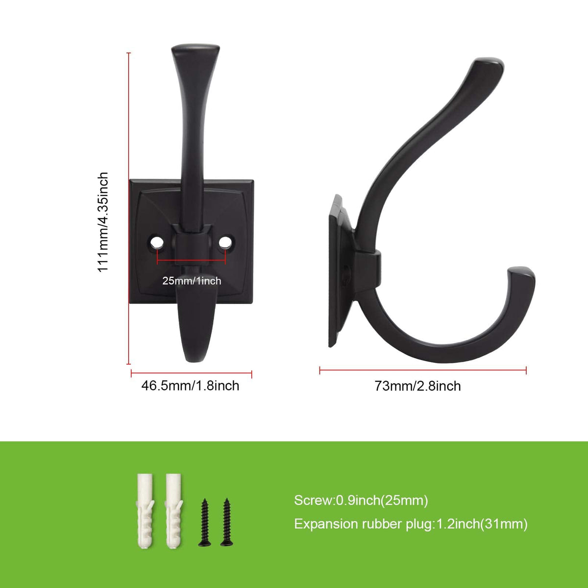 TUNNY antique design hook close-up, durable hardware for daily use.