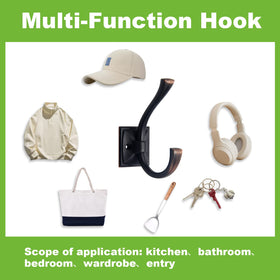 TUNNY bathroom or bedroom hooks offering versatile organization.