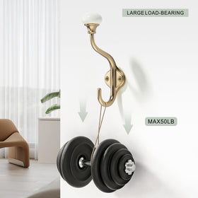 TUNNY double-hook design close-up highlights space-saving capacity.