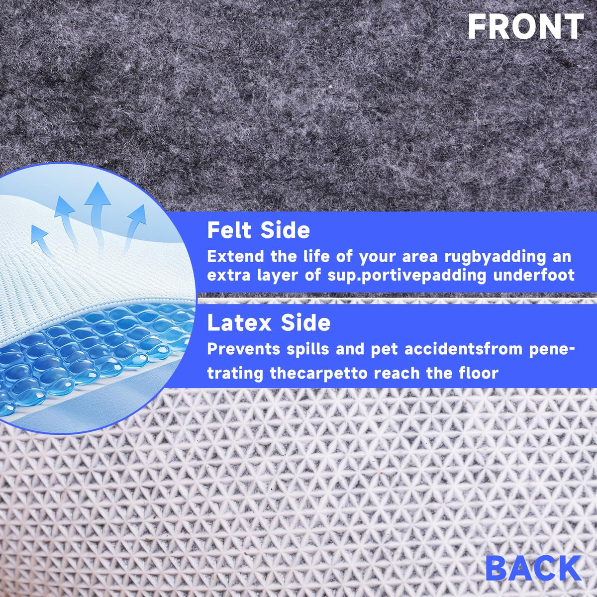 TUOTPE ideal for high-traffic rooms like living rooms and bedrooms.