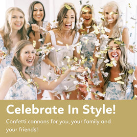 TUR Party Supplies gold confetti popper twist-launch for dramatic entrances