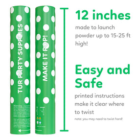 TUR Party gender reveal color burst announces joyous news
