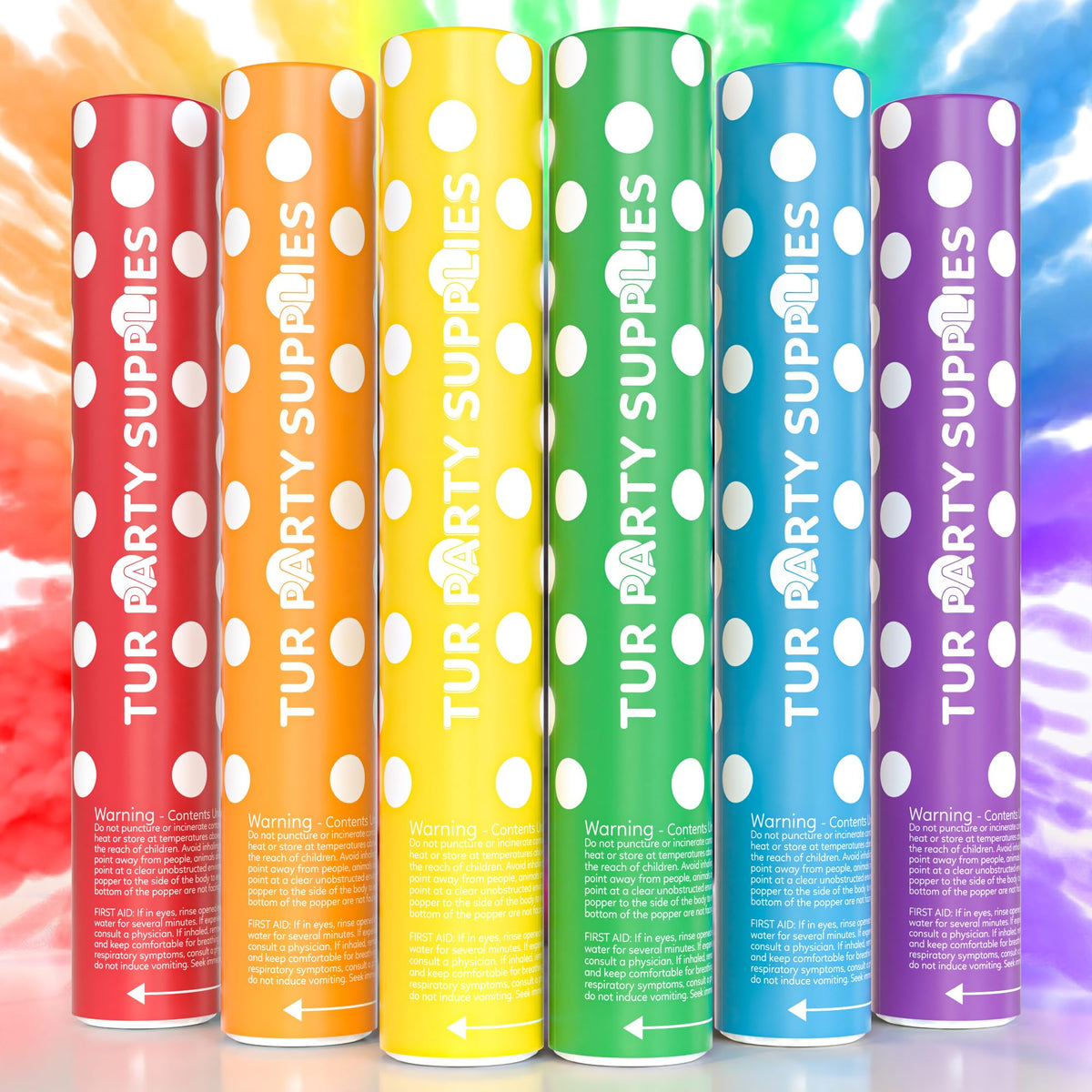 TUR Party Rainbow Powder Cannon burst creates vibrant colors for stunning photos