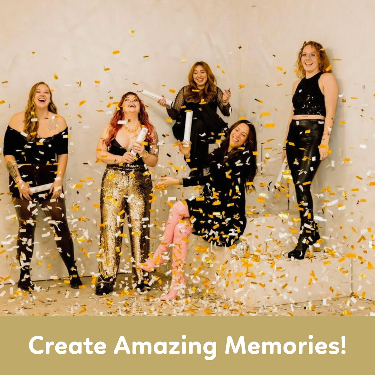 TUR Party Supplies white confetti popper adds elegant streaks to celebrations
